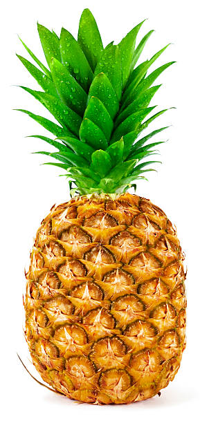 istock Pineapple Isolated on White 187016050