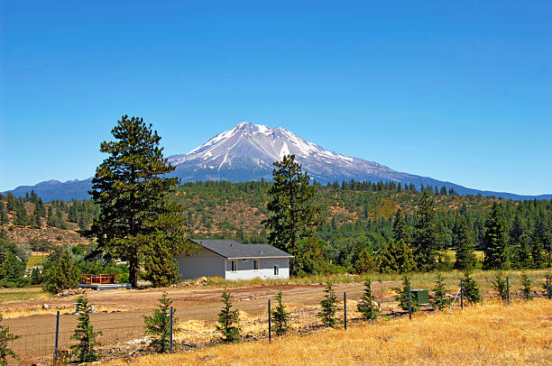 istock Mt Shasta Home with View 187016070