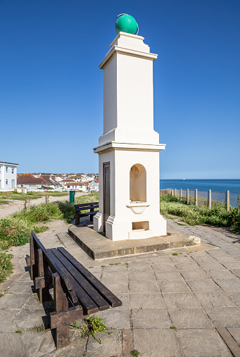 Peacehaven Meridian monument East Sussex Southern England Europe
