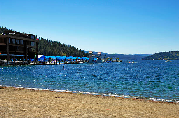 istock Floating walkway at the marina 187019844