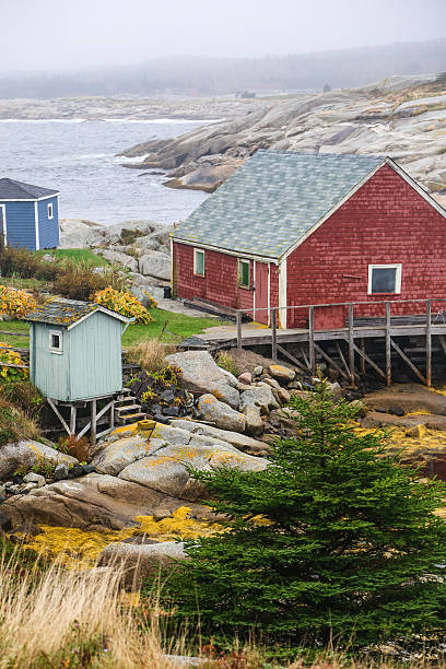 istock Beautiful Scene in Peggy's Cove Nova Scotia 187020351