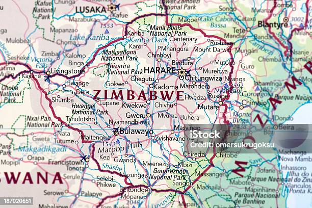 Foto de O Zimbabué e mais fotos de stock de Zimbábue - Zimbábue, Mapa, Kadoma - Zimbabwe