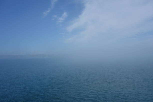 Taken on a ferry boat in the English Channel, literally hitting a wall of fog.