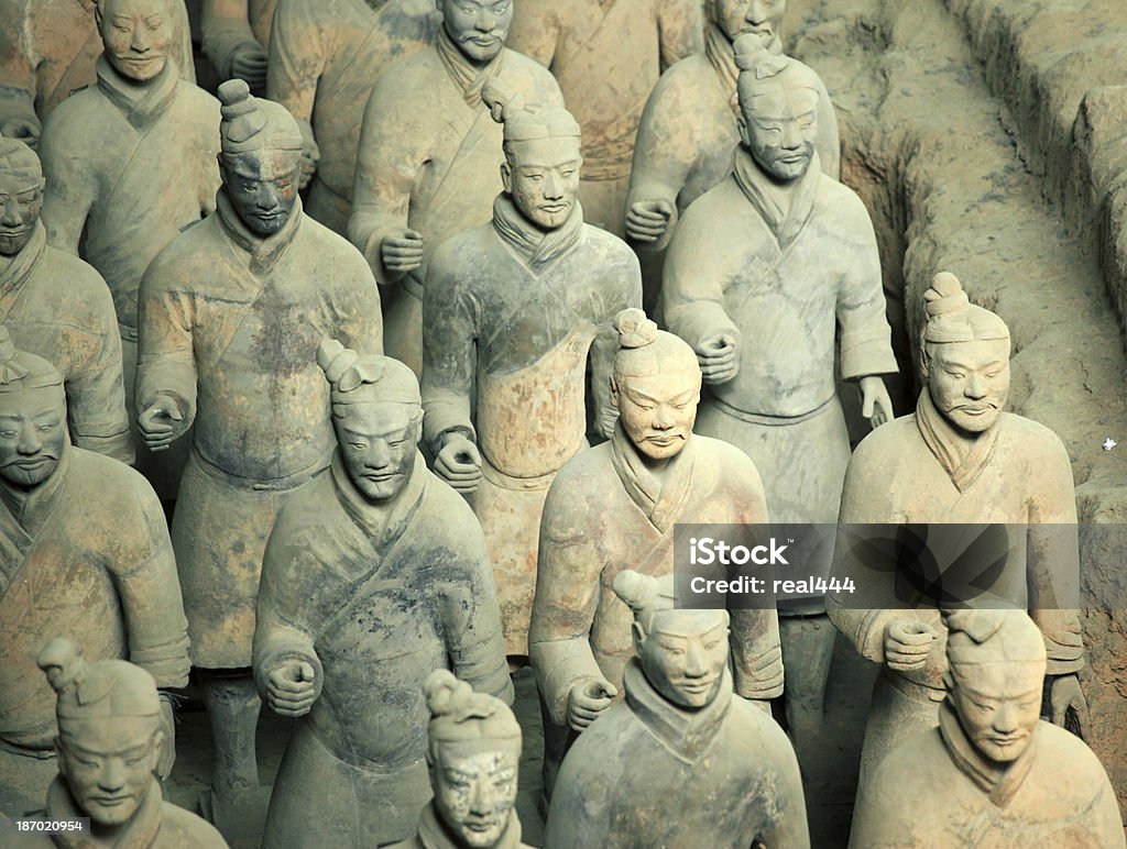 Терракотовые воины - Стоковые фото Qin Dynasty роялти-фри