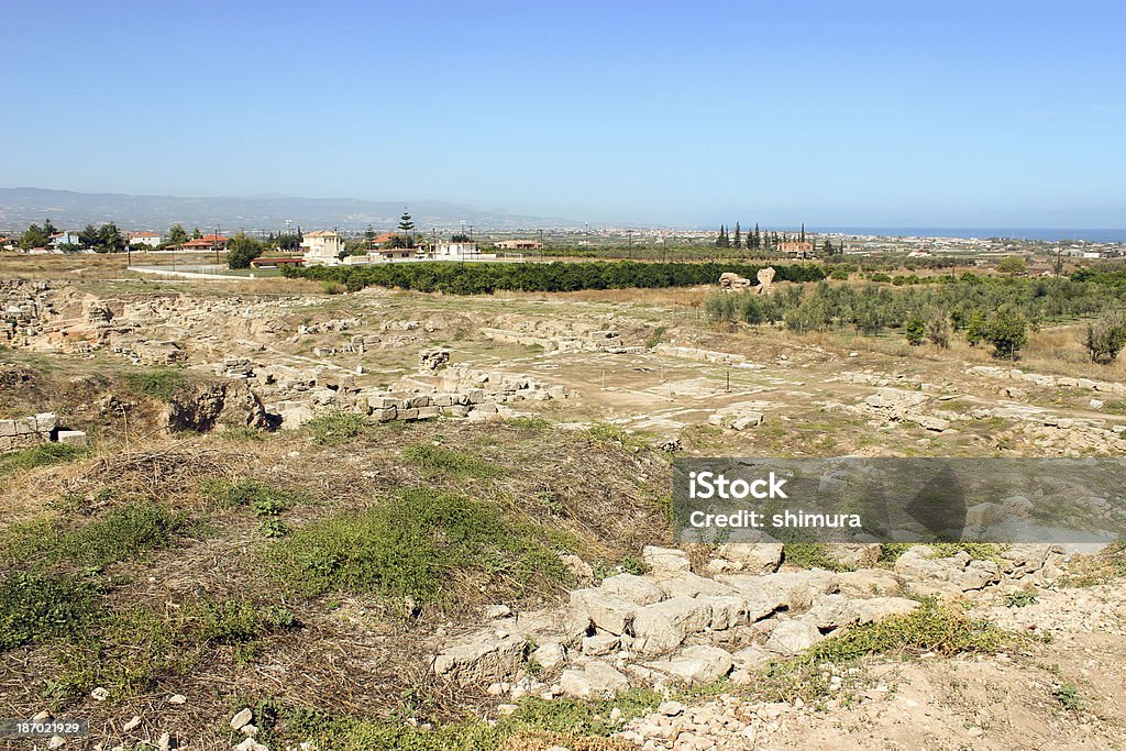Parte de la antigua ciudad de corinto-Grecia - Foto de stock de Antiguo libre de derechos
