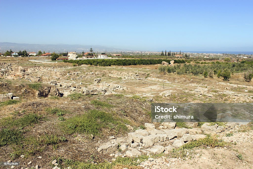 Le cadre de l'ancienne ville de Corinthe-Grèce - Photo de Antique libre de droits