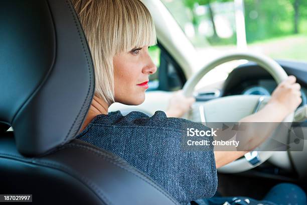 Attractive Woman Driver In Her Car Stock Photo - Download Image Now - Adult, Adults Only, Beautiful People