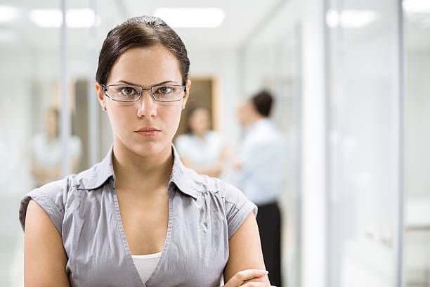 istock Serious businesswoman looking at camera 187022960
