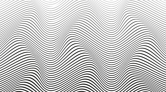 Simple Wavey Pattern Abstract Wavy Artistic Pattern Wave Stripe Background Is A Simple ...
