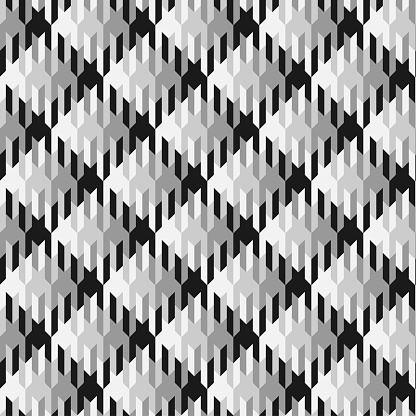 Notched Pattern Black White Seamless A Large Checked Pattern With Notched Corners ...