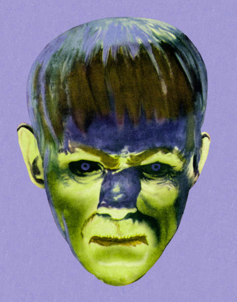 ilustraciones, imágenes clip art, dibujos animados e iconos de stock de monstruo verde - colored background adult photography color image