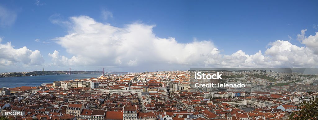 Lissabon, Portugal große Panorama XXL-Size-Bett. - Lizenzfrei Alfama Stock-Foto