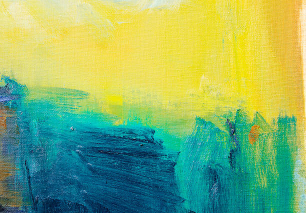 istock Abstract painted  green and yellow  art backgrounds. 187026343