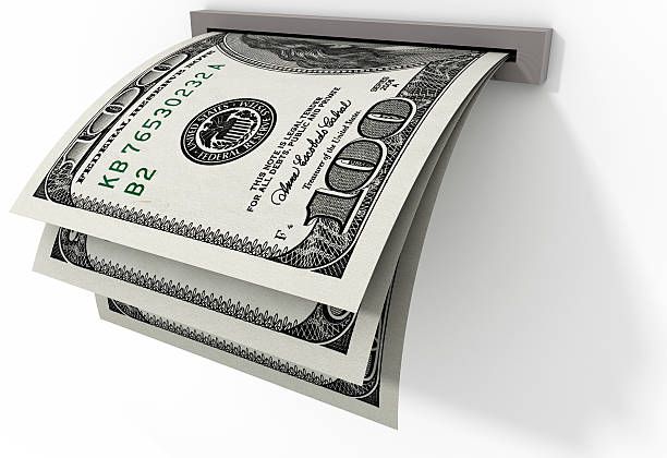 istock Banknotes of $ 100 being delivered 187026361