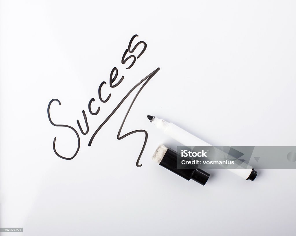 white board - success Pen Stock Photo
