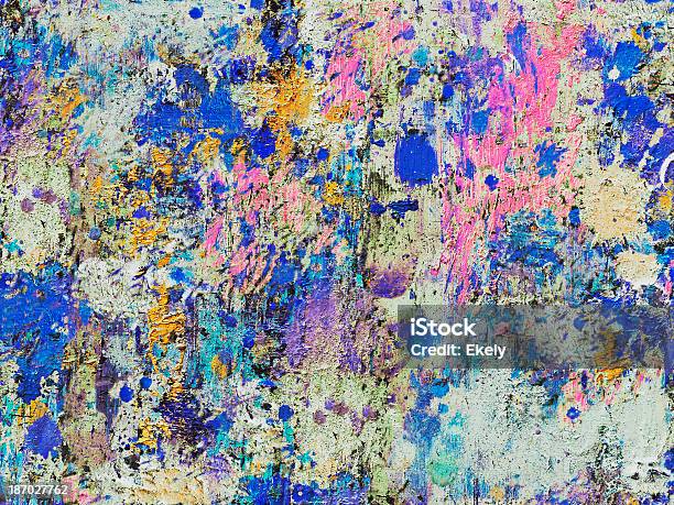 Abstract Painted Blue Art Backgrounds Stock Photo - Download Image Now - Abstract, Art, Art And Craft