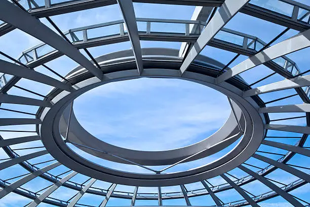 Detail of modern roof, Berlin, Gemany