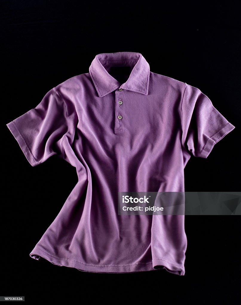 Roxo Camisa Pólo - Royalty-free Algodão Foto de stock