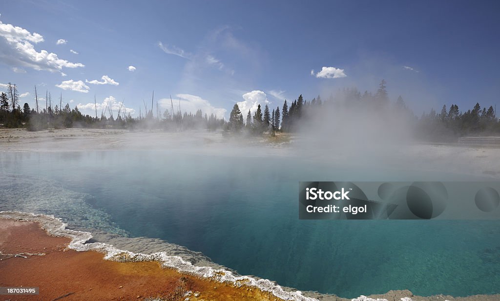 Yellowstone: Schwarzen Pool, West Thumb Geyser Basin - Lizenzfrei Brackwasser Stock-Foto