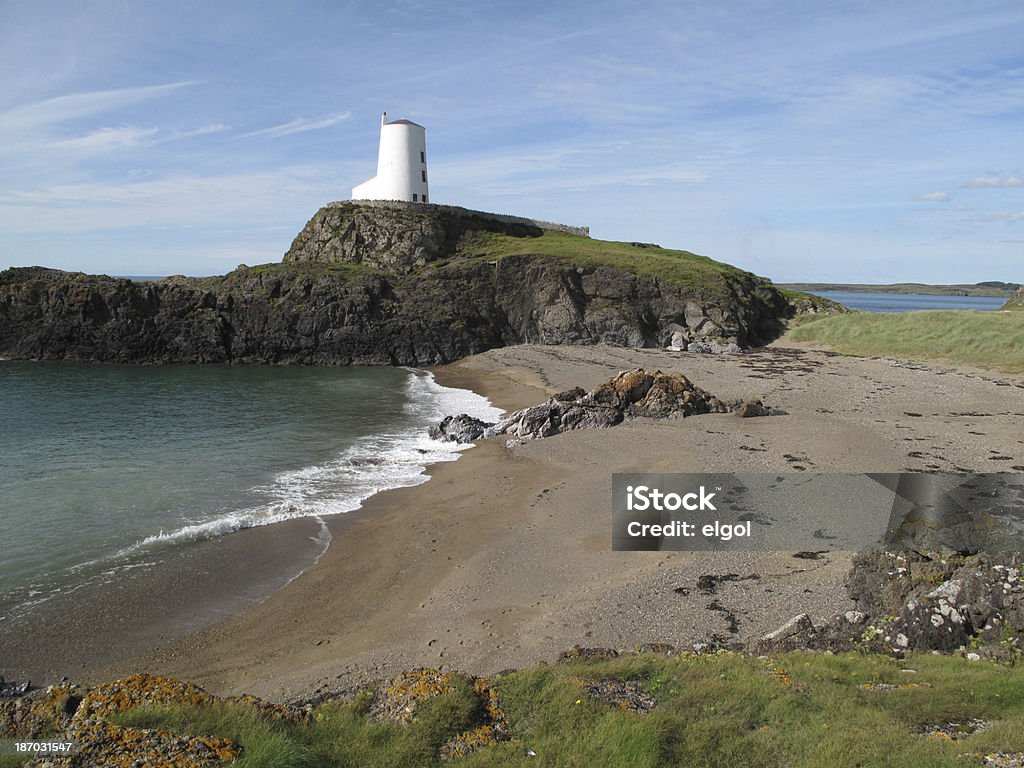 Llandwyn Island, Anglesey Coastal Beacon in Wales Anglesey - Wales Stock Photo