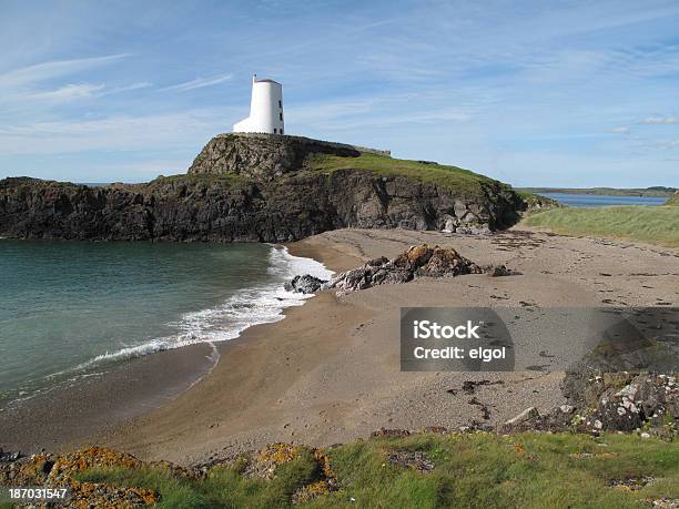 Llandwyn Island Anglesey Stock Photo - Download Image Now - Anglesey - Wales, Beach, Beacon