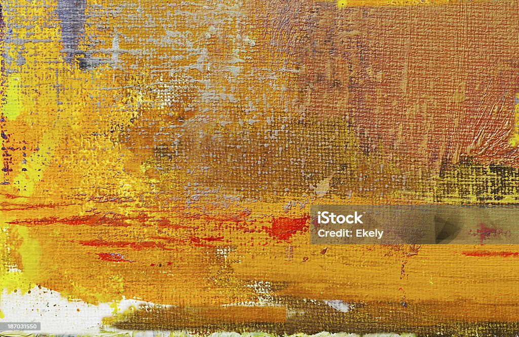 Laranja abstrato Arte pintada de fundo. - Royalty-free Abstrato Foto de stock