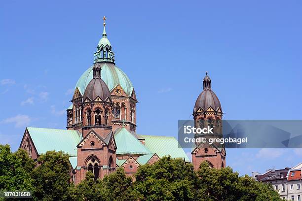 Photo libre de droit de Église De St Luke À Munich Allemagne banque d'images et plus d'images libres de droit de Allemagne - Allemagne, Architecture, Bavière