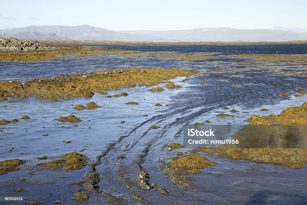 Vista panorámica de la costa en el fiordos del oeste.  Islandia. - Foto de stock de Agua libre de derechos