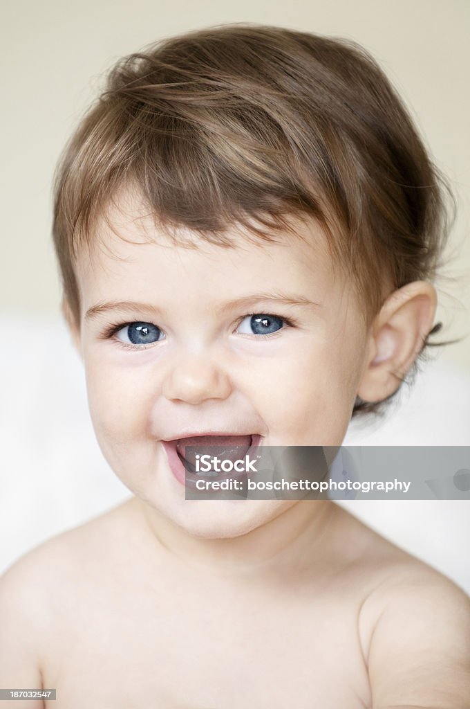 Schöne Baby Mädchen Lächeln - Lizenzfrei 6-11 Monate Stock-Foto