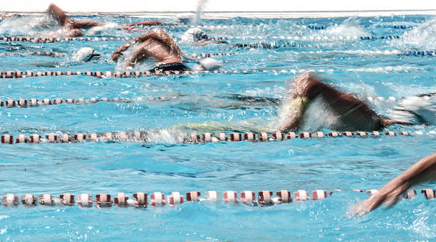 istock Swimmer in a sport pool 187032647