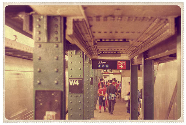 Retro-styled postcard of the West 4th Street subway station in New York City's Greenwich Village -- all artwork is my own...For hundreds of similar vintage postcards from around the world, click the banner below.