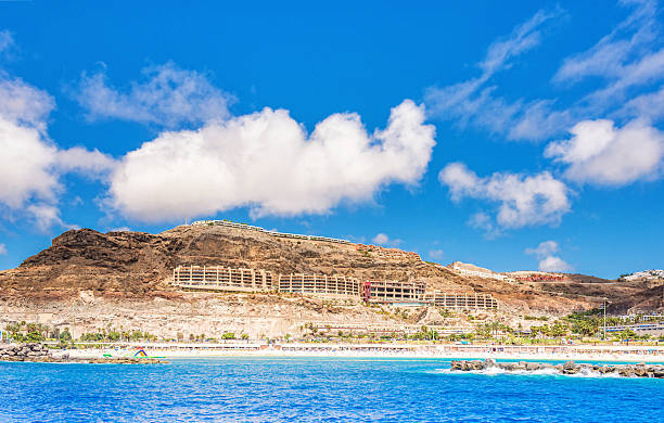 View one of Gran Canaria´s modt beautiful and romantic beaches: Playa de los Amadores near Puerto Rico 