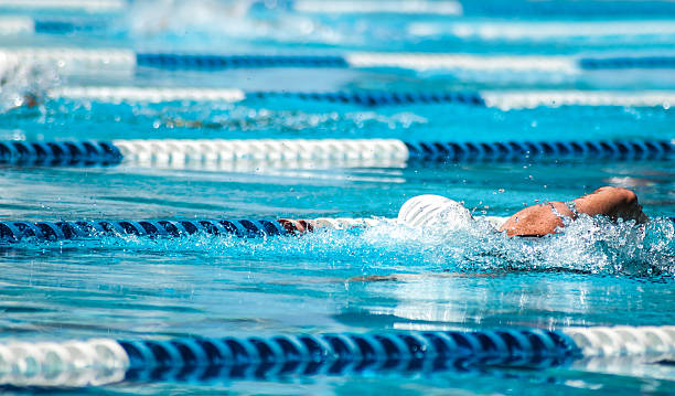 istock Swimmer in a sport pool 187032697