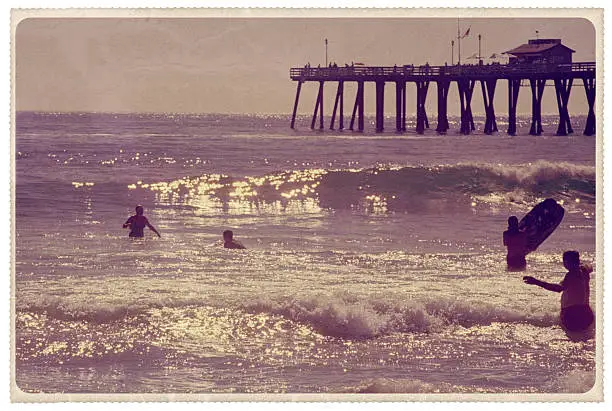 Photo of Newport Beach, California - Vintage Postcard