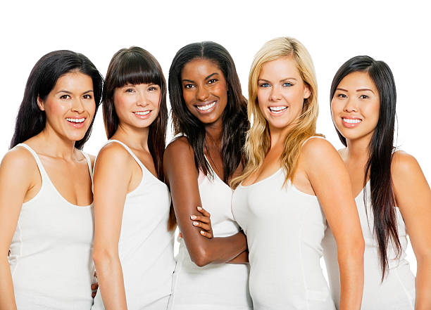 Diverse Women Isolated On White (with Clipping Path)