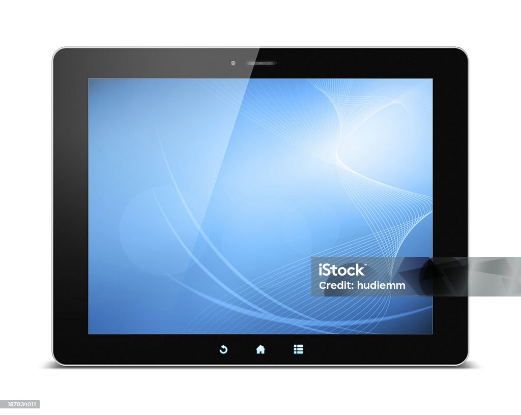 Digital Tablet PC (Tracé de détourage) isolé sur fond blanc - Photo de Abstrait libre de droits