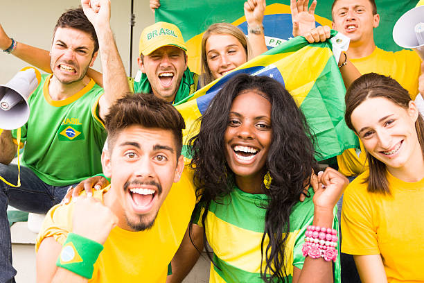 Brazilian Supporters stock photo