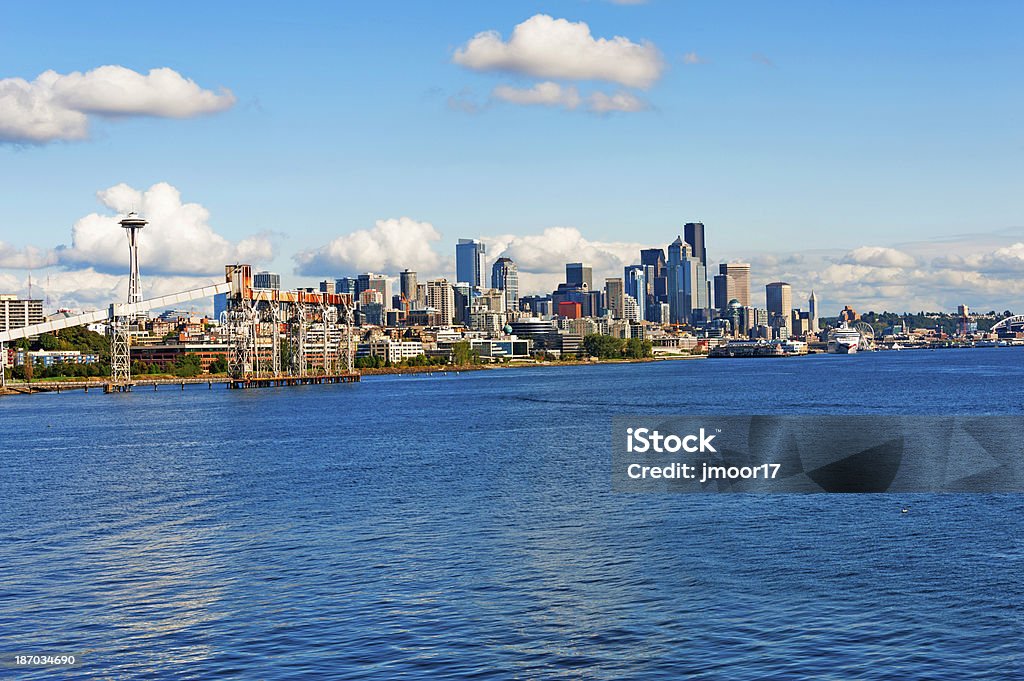 Horizonte de Seattle - Foto de stock de Agua libre de derechos