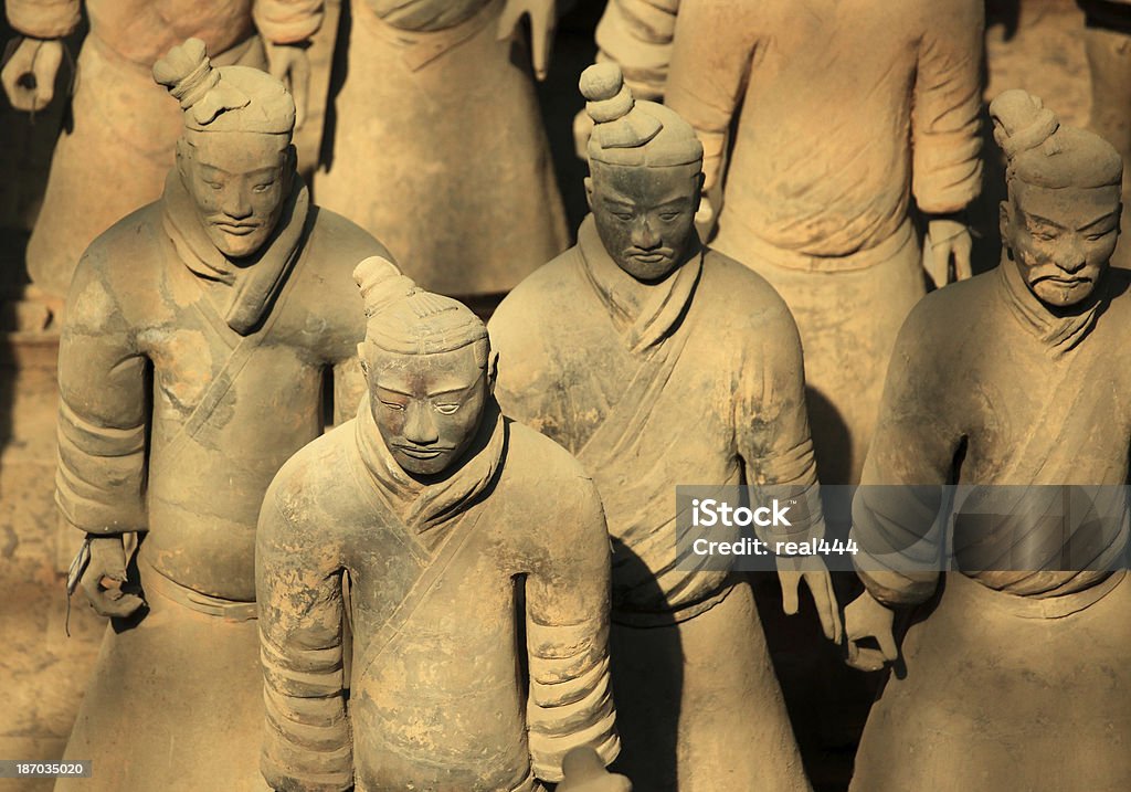 테라코타 병마용갱 - 로열티 프리 Qin Dynasty 스톡 사진