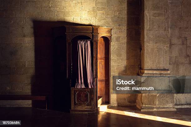 Confession Booth Stock Photo - Download Image Now - Confession Booth, Catholicism, Cathedral