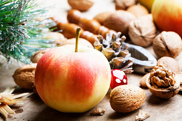 istock healthy apple and nut snack at christmas time 187036508