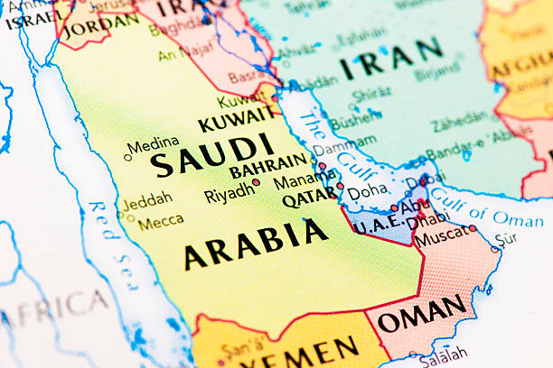 istock Map of Saudi Arabia 187037574