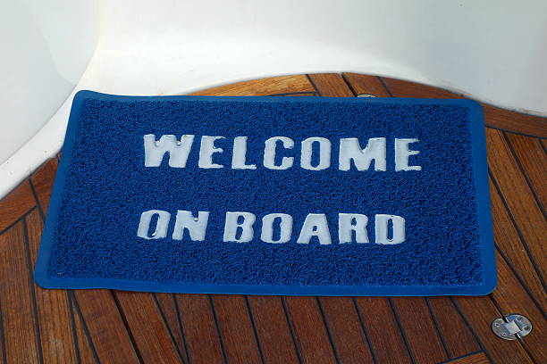 Welcome Aboard stock photo