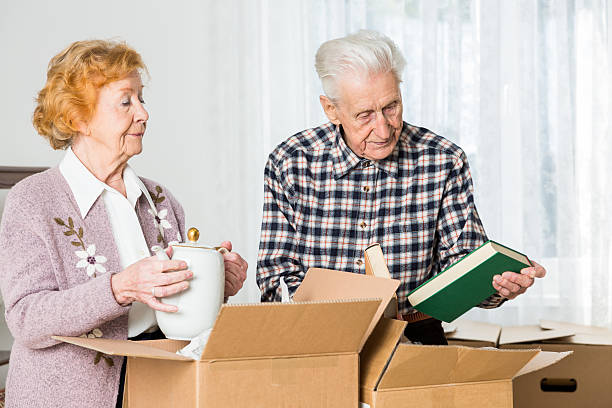 istock Relocation: Senior adult moving house 187038510