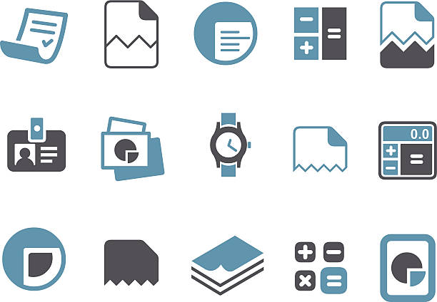 büro icon-set - minus zeichen grafiken stock-grafiken, -clipart, -cartoons und -symbole