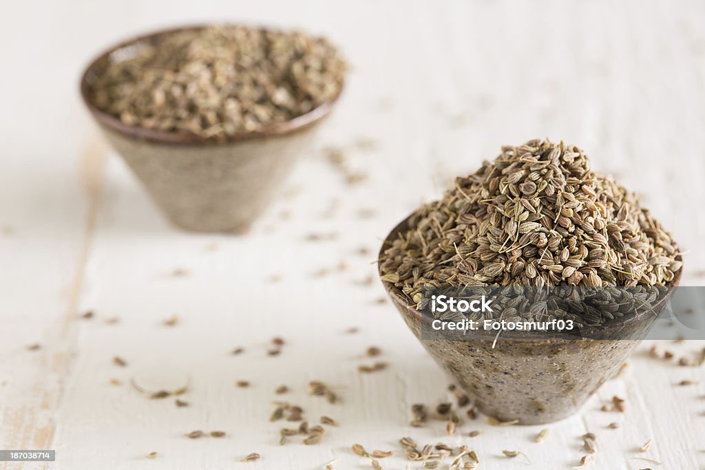 Änis primer plano de semillas - Foto de stock de Aderezo libre de derechos