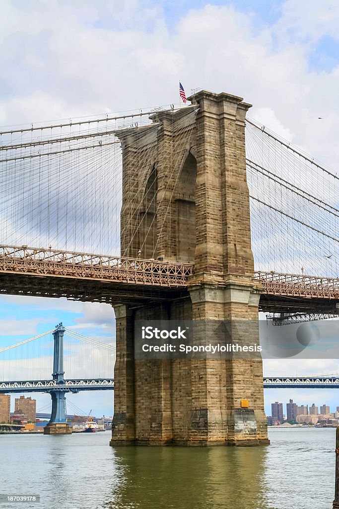 Бруклинский мост, Нью-Йорк, США - Стоковые фото Архитектура роялти-фри