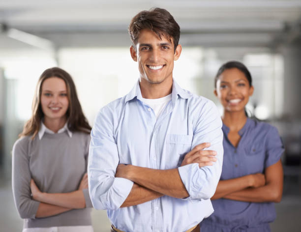 istock Portrait of young businesss 187039281