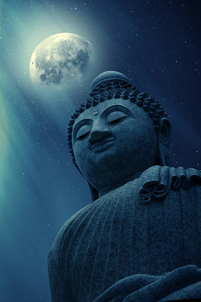 schlafen-buddha - buddha image stock-fotos und bilder
