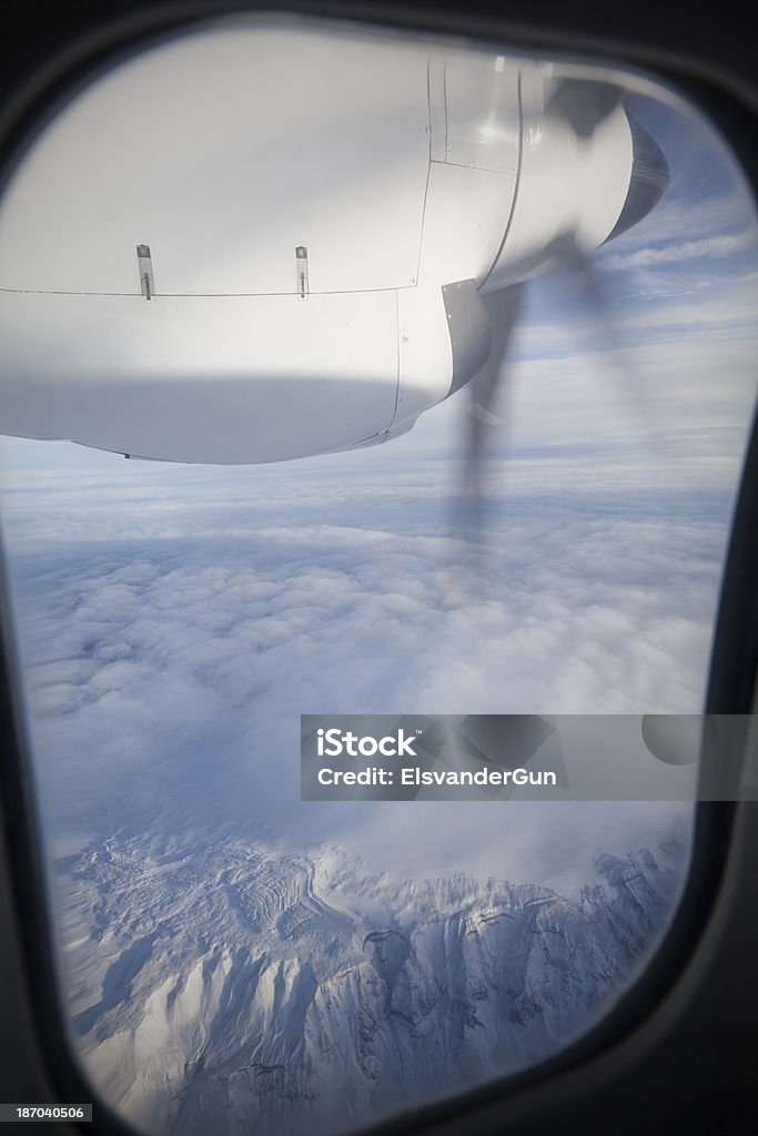 Vista cenital sobre el Vatnajokull en glaciar, Islandia - Foto de stock de Avión libre de derechos